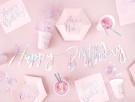 Banner Happy Birthday PL iridescent 16.5x62cm thumbnail