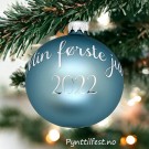 Julekule Min første jul med personlig navn og årstall BlueDawn Med gaveeske thumbnail