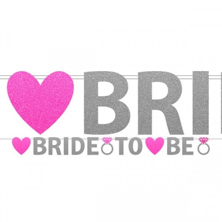 Banner Bride To Be Glitter  3.7m