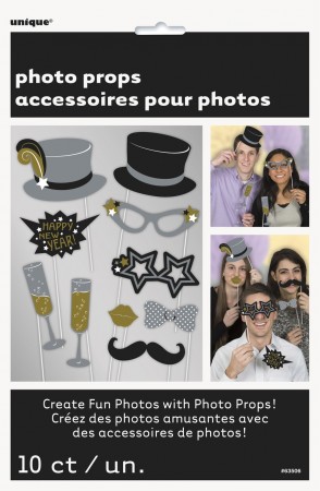 Photo Booth NEW YEAR 10 stk