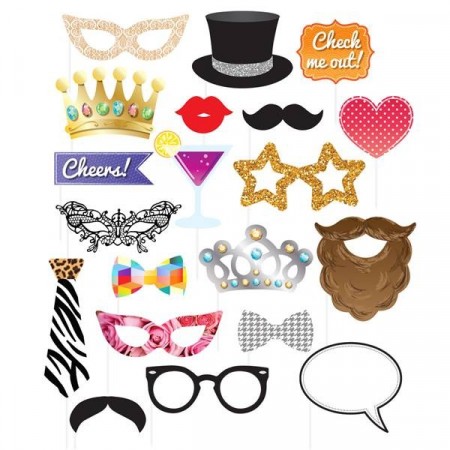 Photo Booth Party Kit 20 stk