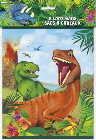 Dinosaur Partyposer 8 stk